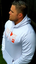 Load image into Gallery viewer, Unf*ck the World Hoody White w Orange LIMITED EDITION
